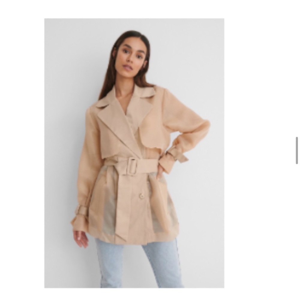 Organza trench coat